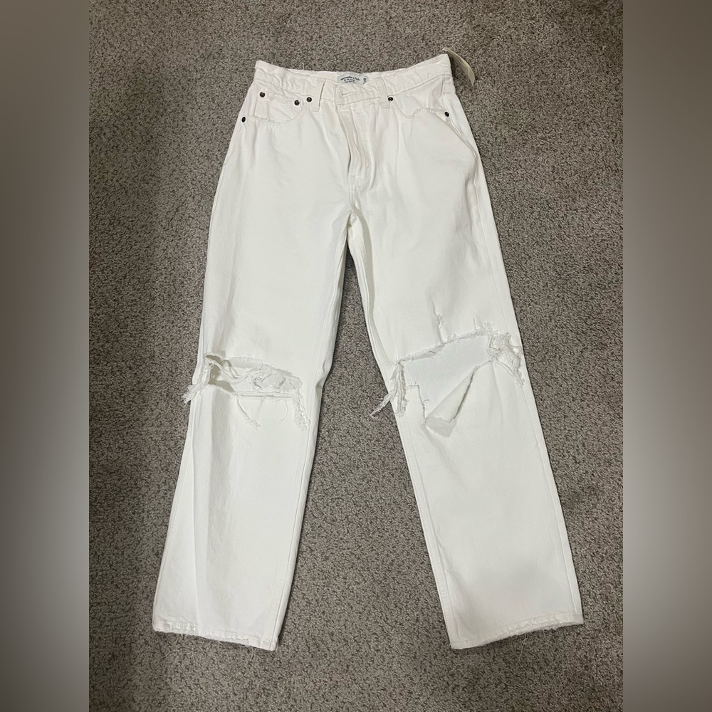 White Distressed Jeans